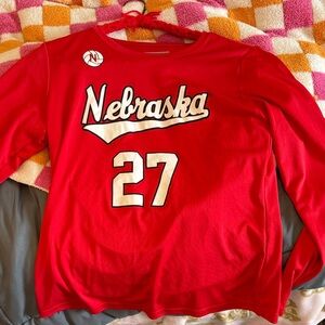 Red Nebraska Harper Murray Jersey